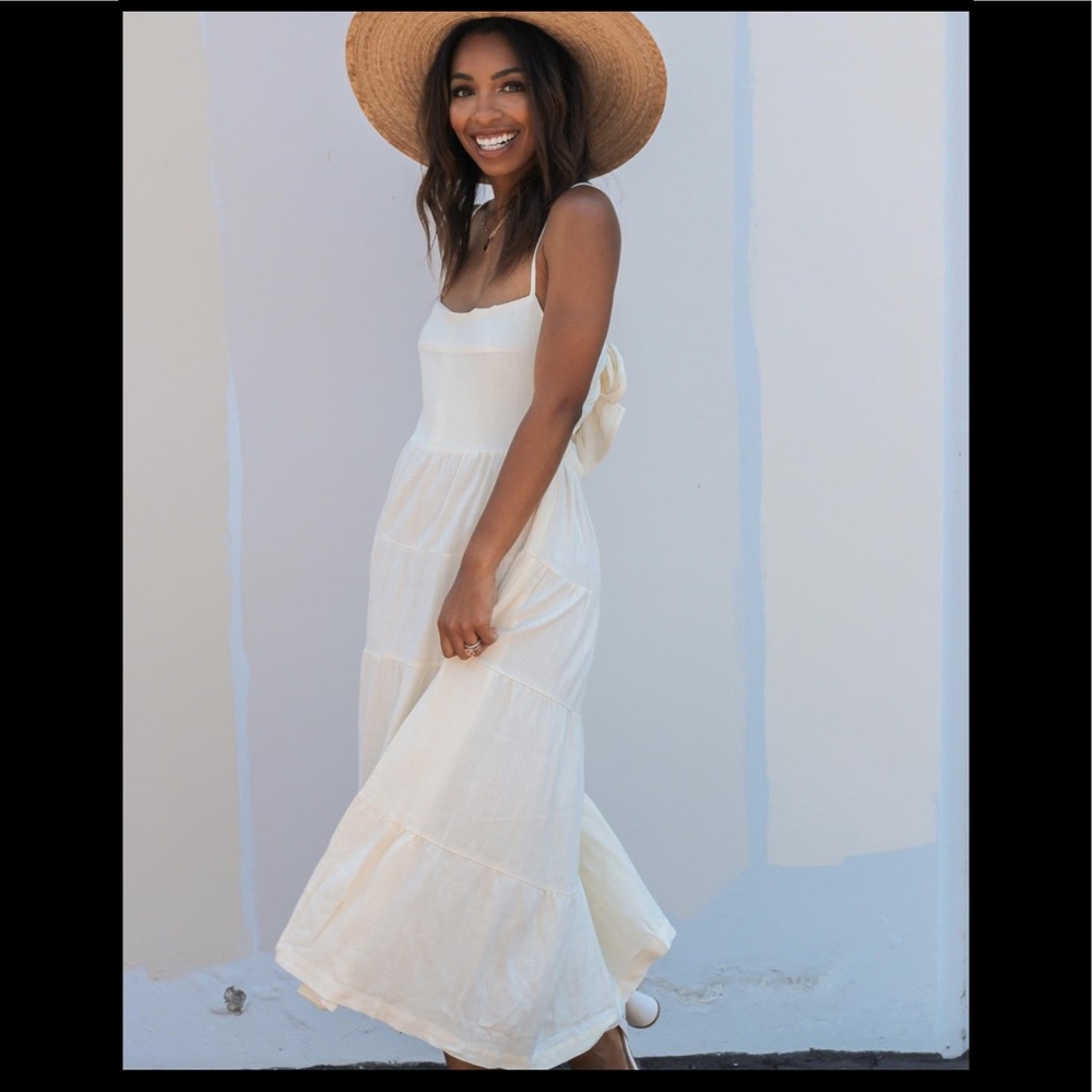 Tallia Tie-Back Midi Dress